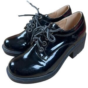Vintage 2 Lips Too 90’s Y2k Black Platform Too Max Oxfords Chunky Shoes 6.5